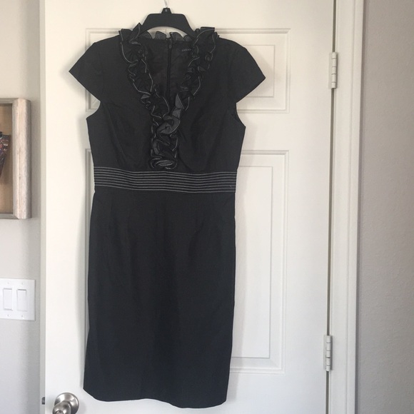 Black denim like dress - Picture 1 of 2